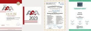 DULUBI - Tanúsítványok és oklevelek 2